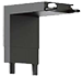 [PN-MTA-4 WHITE] Ultra Thin Magnetic Vertical Corner (White)