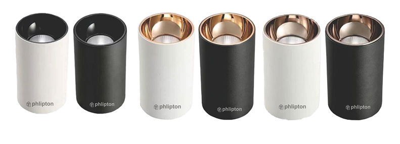 [PN-CCTDIM-COB8 WB] SR159|160. ZigBee SURFACE CYLINDER (White, Black, 12W (HEIGHT 125MM))