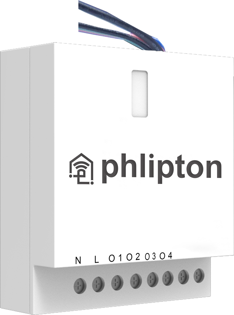 SR72. ZigBee 4 Node Heavy Duty Retrofit switch module 800W each relay (16A)