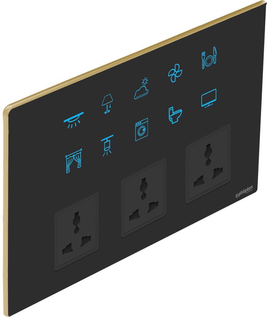 SR38. Luxeray 10 Switch+ 3  Socket - 12M (10+0+0+3)