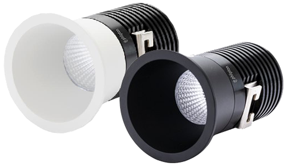 SR184|185. ZigBee DEEP CONE(Black/White body & reflector combo)