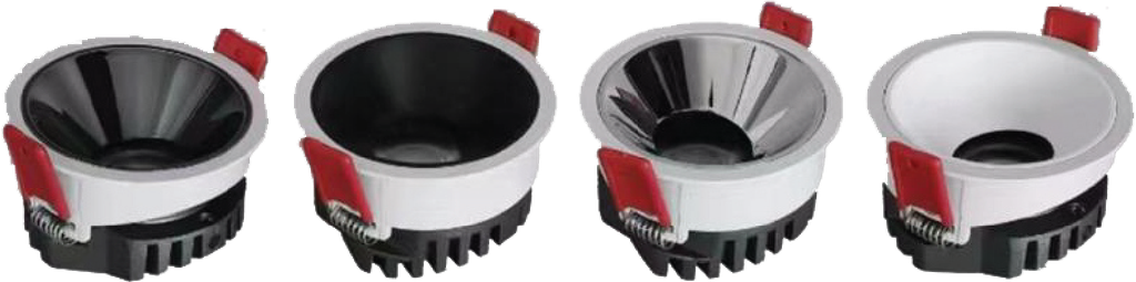 SR.114 Zigbee Dimora 12W (cutout 75mm) (Black)