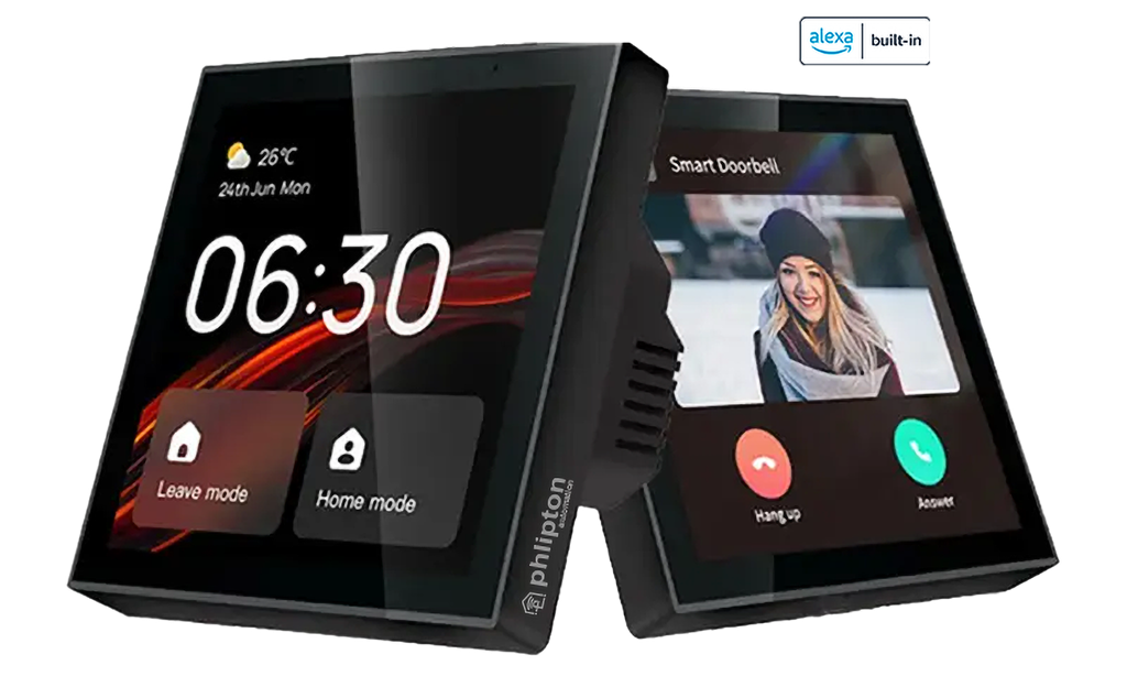 SR136. Phlipton Multi-functional Touch Screen Panel In build ZigBee + Sigmesh Multimode Gateway For Central Control 4 Inch With VDP Video calling support With Alexa
Inbuilt Certified
