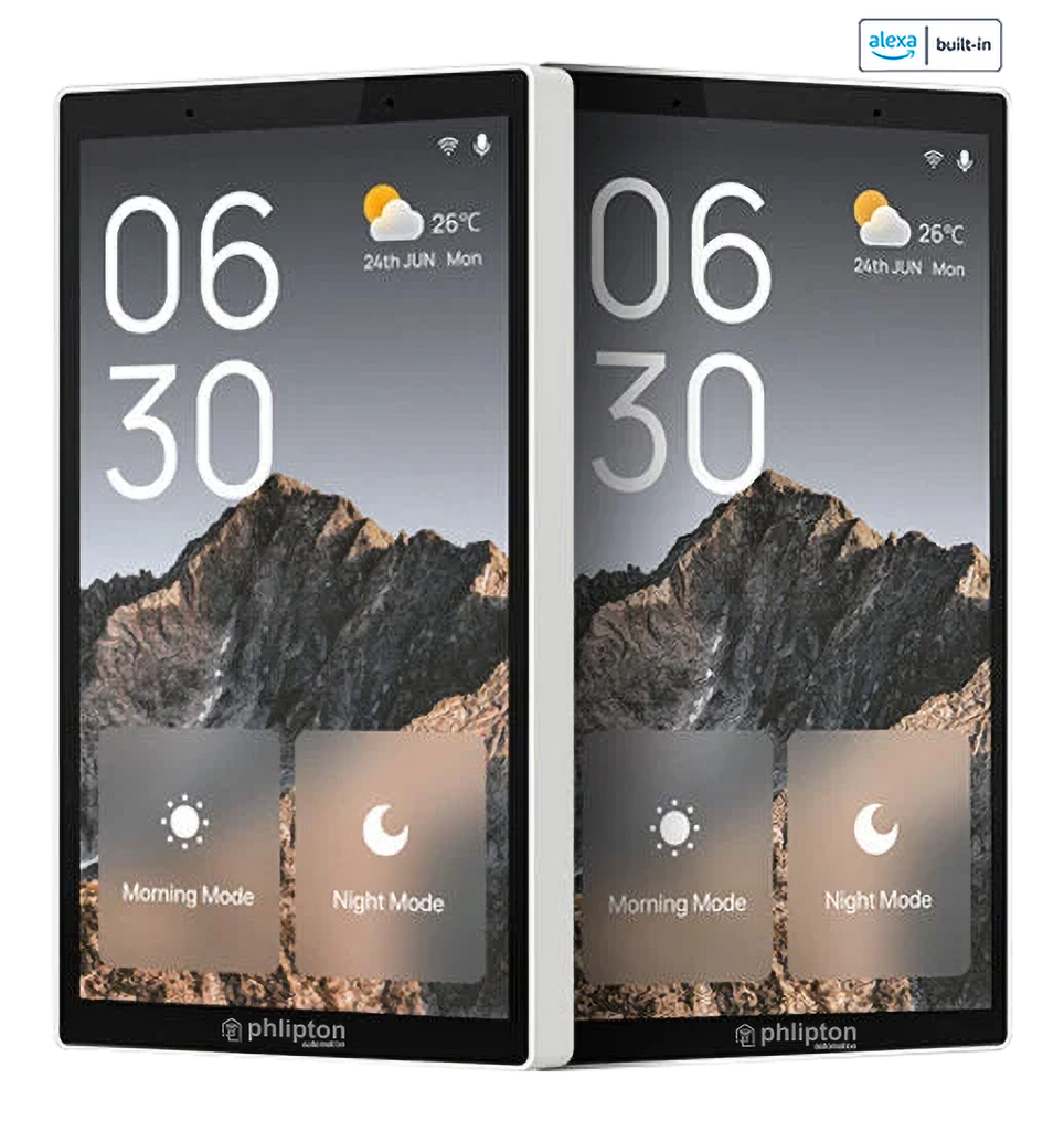 SR137. Phlipton Multi-functional Touch Screen Panel In build ZigBee + Sigmesh Multimode Gateway For Central Control 5 Inch With VDP Video calling support With Alexa Inbuilt certified (Lead Time 20 to 30 days after advance order)