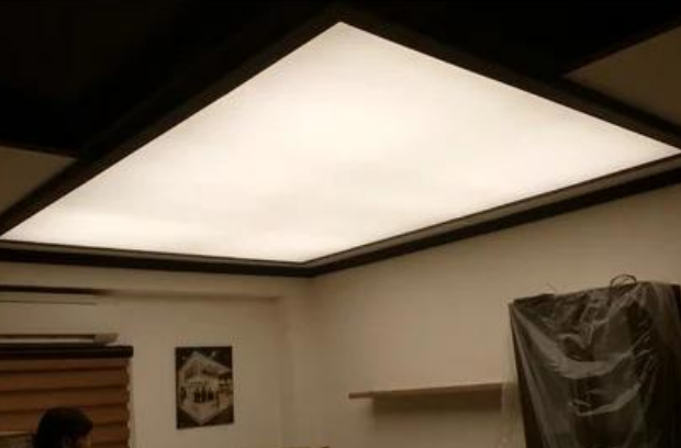 Zigbee Plain White Straight Febric Stretch Ceiling Material - CCT tunable Dimmable (Imported Waterproof Febric + Metal Profile For Febric fitting + Led strip + Zigbee Controller + Power Supply) Per Sq Feet rate 