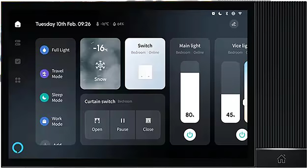SR93. 8 Inch Touch Panel (ZigBee + IR + Sigmesh Gateway + Alexa + VDP) - On Order