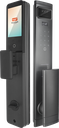 Series 4 Lite WiFi-LE Smart Face Recognition Door Lock With Camera And screen with Active Doorbell Feature 2way Talk + Any Time Mobile App Unlock + Finger print + Palm Recognition + RFid + passcode + mechanical key + OTP + Active Smart Lock Bind Technology + 3rd Party VDP Integration (Optional) 