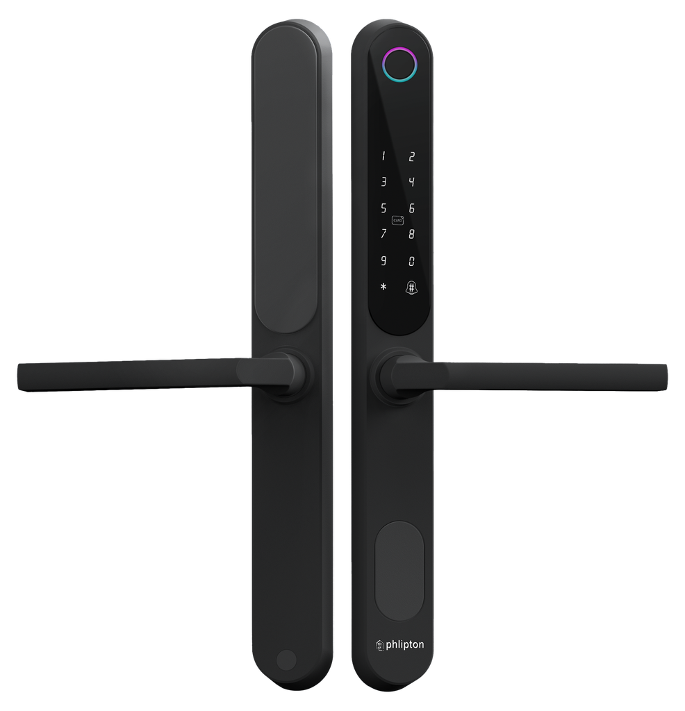 SR211. BLE Series AL1 For Aluminum profile Doors Smart Biometric Door Lock With Finger print + RFid + passcode + mechanical key