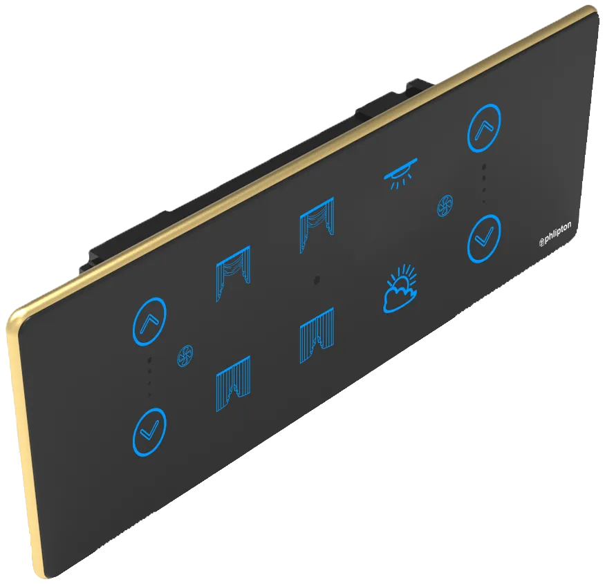  SR54. NEW Luxeray 2 Switch + 2 Fan + 2  Curtain - 6/8M (2+2+2+0)