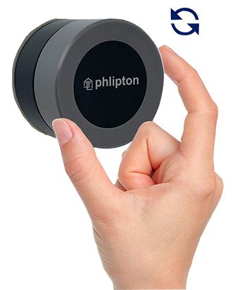SR66. Phlipton ZigBee The Wireless Rotary Knob for Smart Lighting Dimming, CCT Control & Change RGB Colors Also Can Set 5 Customized Scenes
