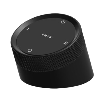 SR96. Premium Wireless Rotary Knob (ZigBee / Curtain + Lighting Control) Dim + CCT + Scene Control • Metal Finish Shine Gold / Gun Black