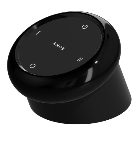 SR102. Premium Wireless Rotary Knob (ZigBee / Curtain + Lighting Control) Dim + CCT + Scene Control • Metal Finish Shine Gold / Gun Black