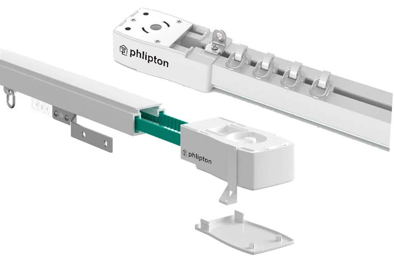 SR190. Customized Curtain Track Set With Drivers & Other Accesories For Slider Curtain Motor Center & Single Side Opening (Per Feet Rate)