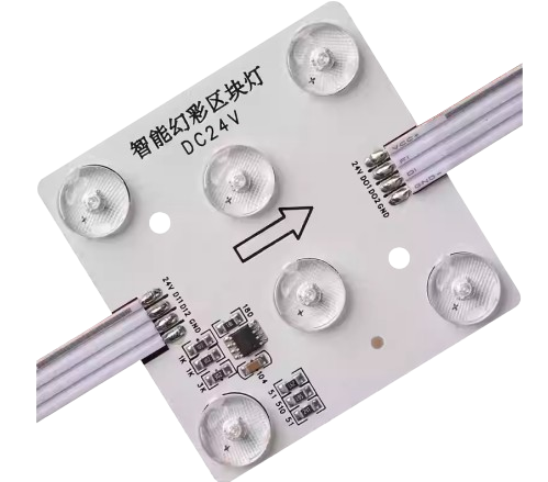 SR142. Pixel RGBCW LED Module (24V / DMX512 / 3030) Dynamic Color • Stretch Ceiling Lighting Addressable • High Intensity