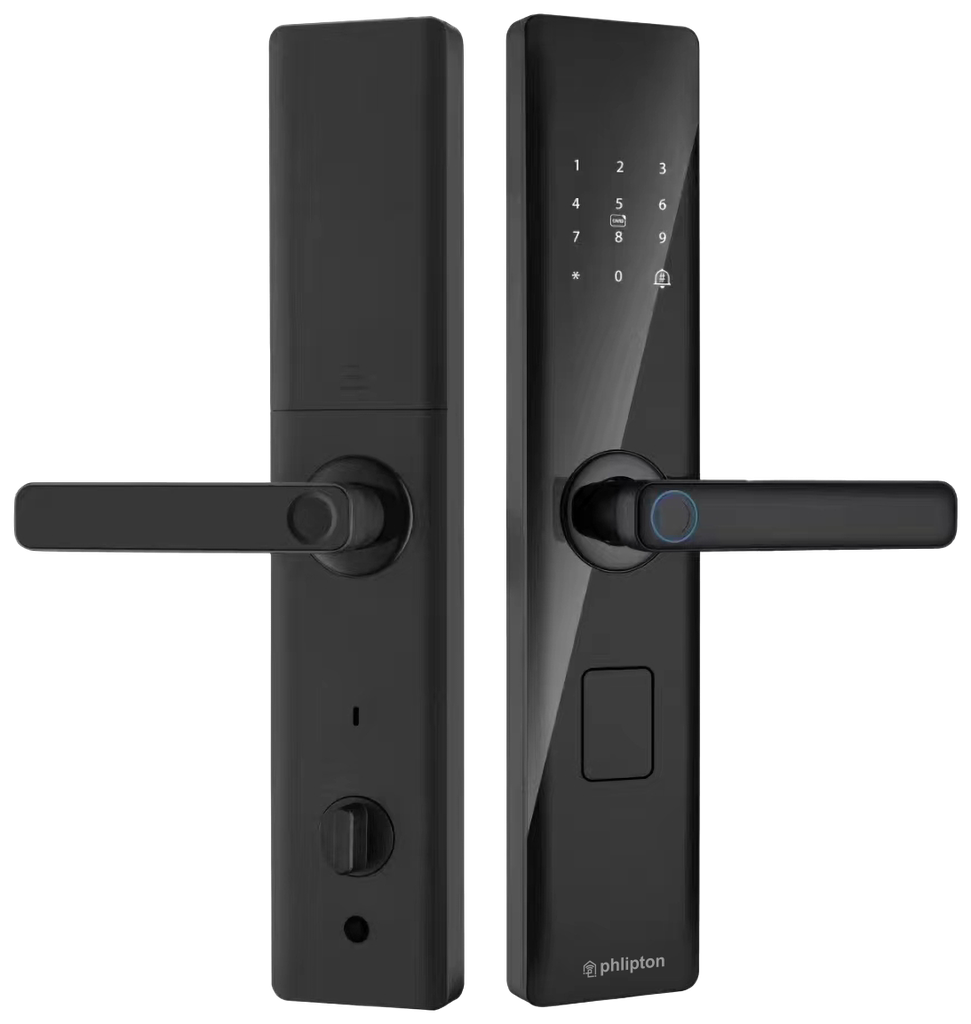 SR114|115|116|117. Series 1 Pro Smart Biometric
Door Lock With Finger print + RFid
+ passcode + mechanical key