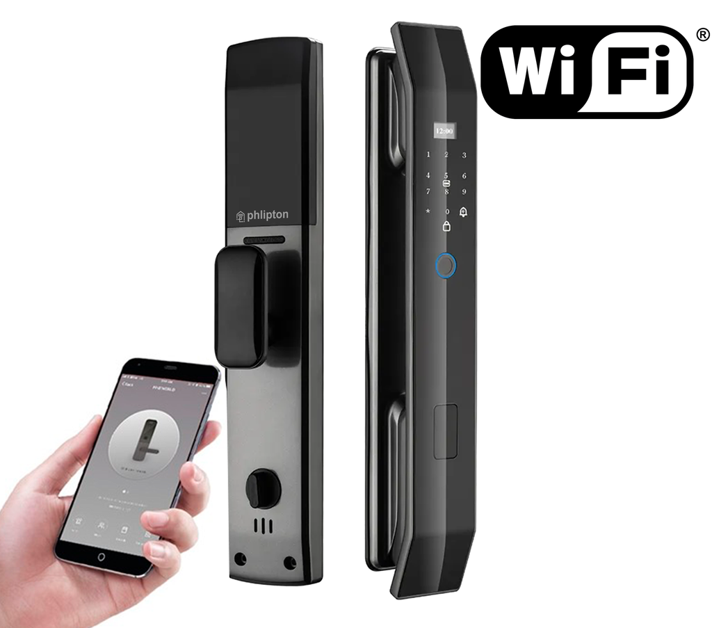 SR122. Series 3 WiFi Smart Biometric Door Lock With App Support + Fingerprint + RFid + passcode + mechanical key + OTP