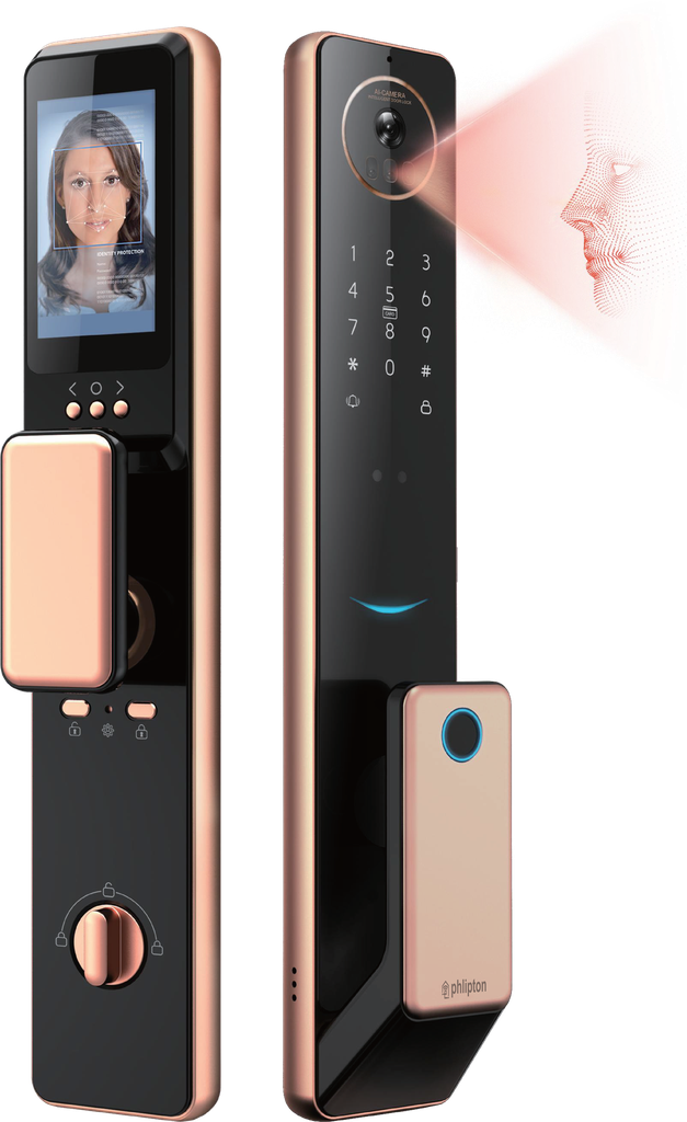  SR127. Series 5 Pro WiFi-LE Smart Face 
Recognition Door Lock With 
Camera And screen with Active 
Doorbell Feature 2way Talk + Any 
Time Mobile App Unlock + Finger 
print + RFid + passcode + 
mechanical key + OTP  + Direct 
Scene Integration with limited 
TUYA VDP & Doorbells