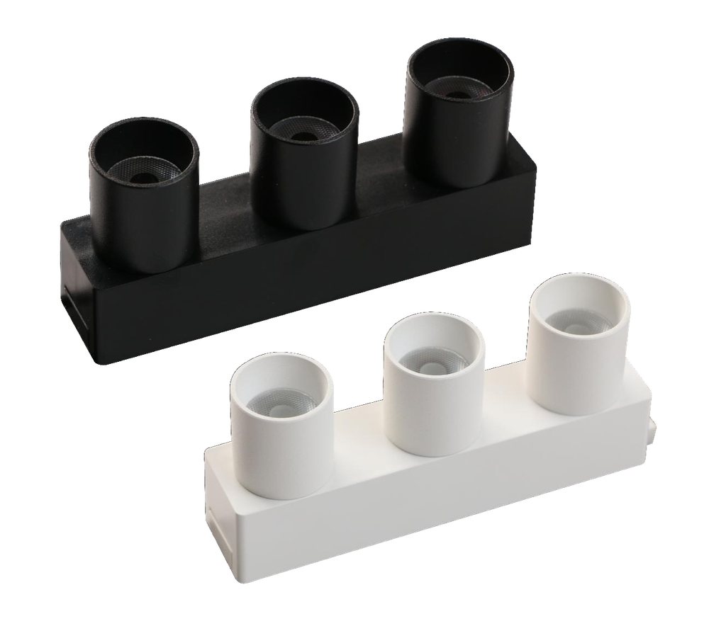 [PN-MTL-22 White] 6W Zigbee Three Circles Magnetic track Spotlight (White)