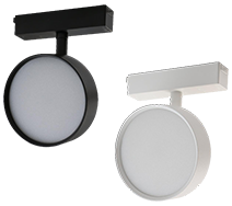 [PN-MTL-26 White] 9W Zigbee Round Flood Magnetic track light (White)