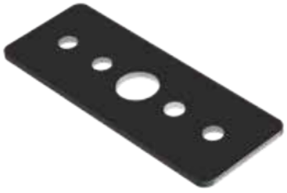 [PN-MTA-8E Black] Two straight tracks connect the
fasteners (Black)