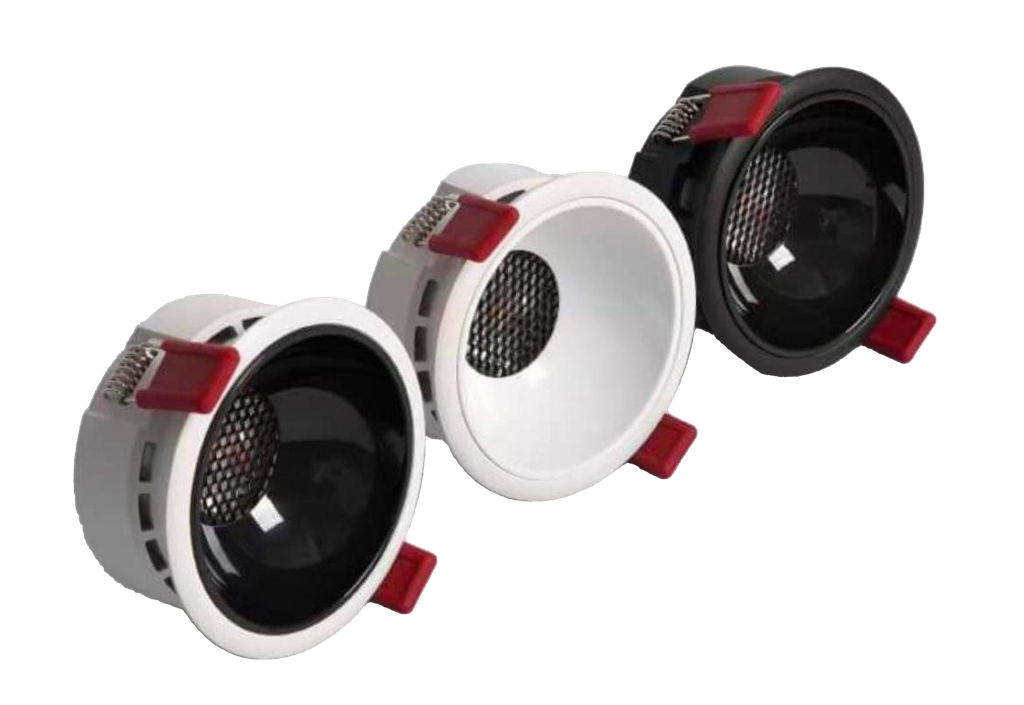 SR170|171. ZigBee GLOW LUST ROUND 
SPOT (Black/White body & reflector combo)