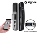  SR123. Series 3Z ZigBee Smart Biometric 
Door Lock With App Support (one 
touch unlock) + Finger print + 
RFid + passcode + mechanical key 
+ OTP +Direct Scene Integration 
with limited TUYA VDP & 
Doorbells 