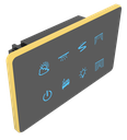 SR5. Luxeray ZigBee 6 Switch
(Toggle/Scene/2-Way/Dimmer) +1
Curtain 2.5D Glass Panel Touch Switch with Curved Bezel - 4M (6+0+1+0U)