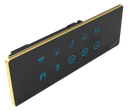 SR13.  Luxeray ZigBee 7 Switch 
(Toggle/Scene/2-Way/Dimmer) + 1 
Fan 2.5D Glass Panel Touch Switch with Curved Bezel - 6/8M (7+1+0+0)