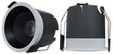 SR153. Spot Lux 12W (cutout 74mm)(Black & White) 