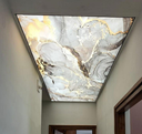 SR184. Zigbee Printed Straight Febric Strech Ceiling Material - CCT tunable Dimmable (Imported Waterproof Febric + Metal Profile For Febric fitting + Led strip + Zigbee Controller + Power Supply) Per Sq Feet rate