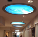SR186. Zigbee Printed Curved or Flexible Printed Febric Strech Ceiling Material - CCT tunable Dimmable (Imported Waterproof Febric + Metal Profile For Febric fitting + Led strip + Zigbee Controller + Power Supply) Per Sq Feet rate