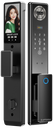 SR204. Series 3 pro WiFi-LE Smart Face Recognition Door Lock With Camera And screen with Active Doorbell Feature 2way Talk + Any Time Mobile App Unlock + Finger print + RFid + passcode + mechanical key + OTP + Active Smart Lock Bind Technology 